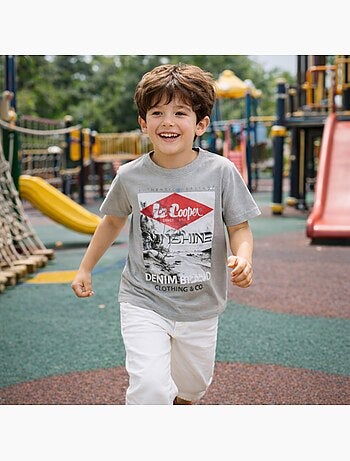 Lee Cooper - T-shirt manga curta menino