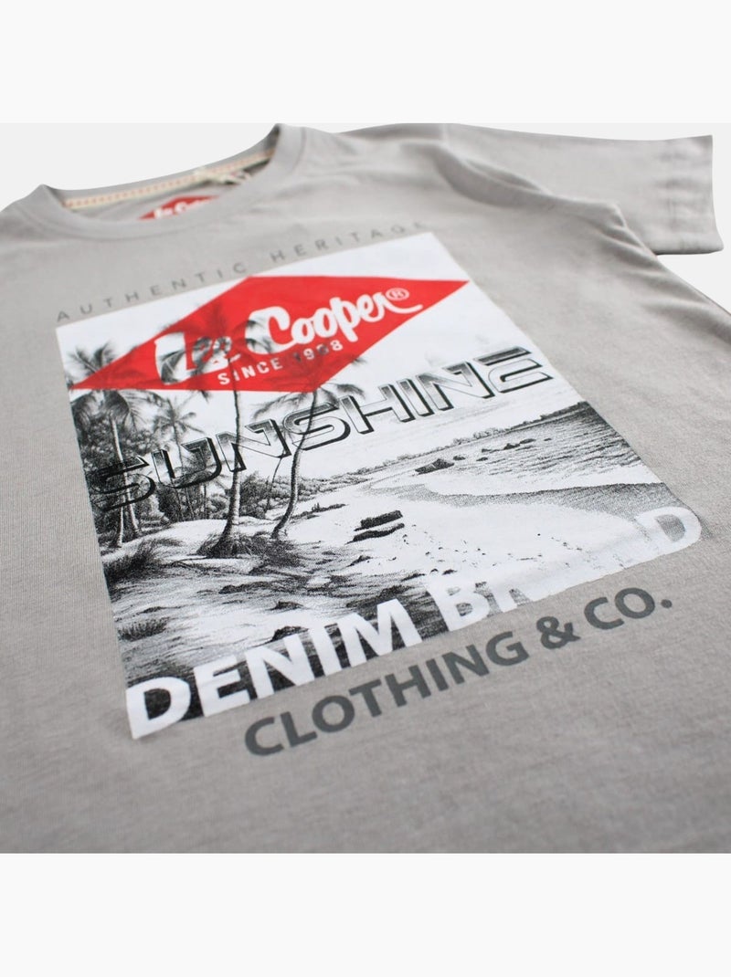 Lee Cooper - T-shirt manga curta  menino Cinza - Kiabi