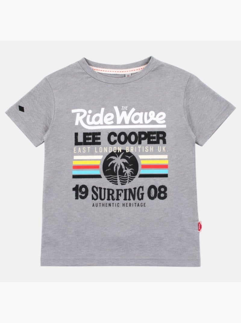 Lee Cooper - T-shirt manga curta  menino Cinza - Kiabi