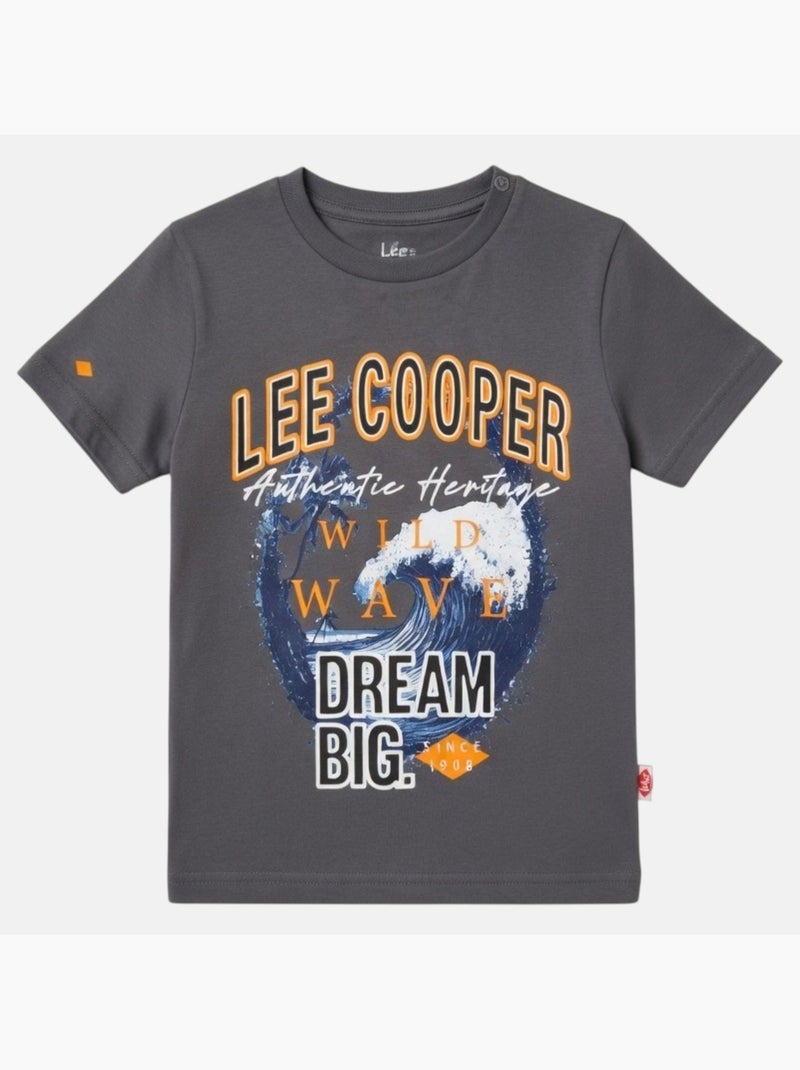 Lee Cooper - T-shirt manga curta  menino Cinza - Kiabi