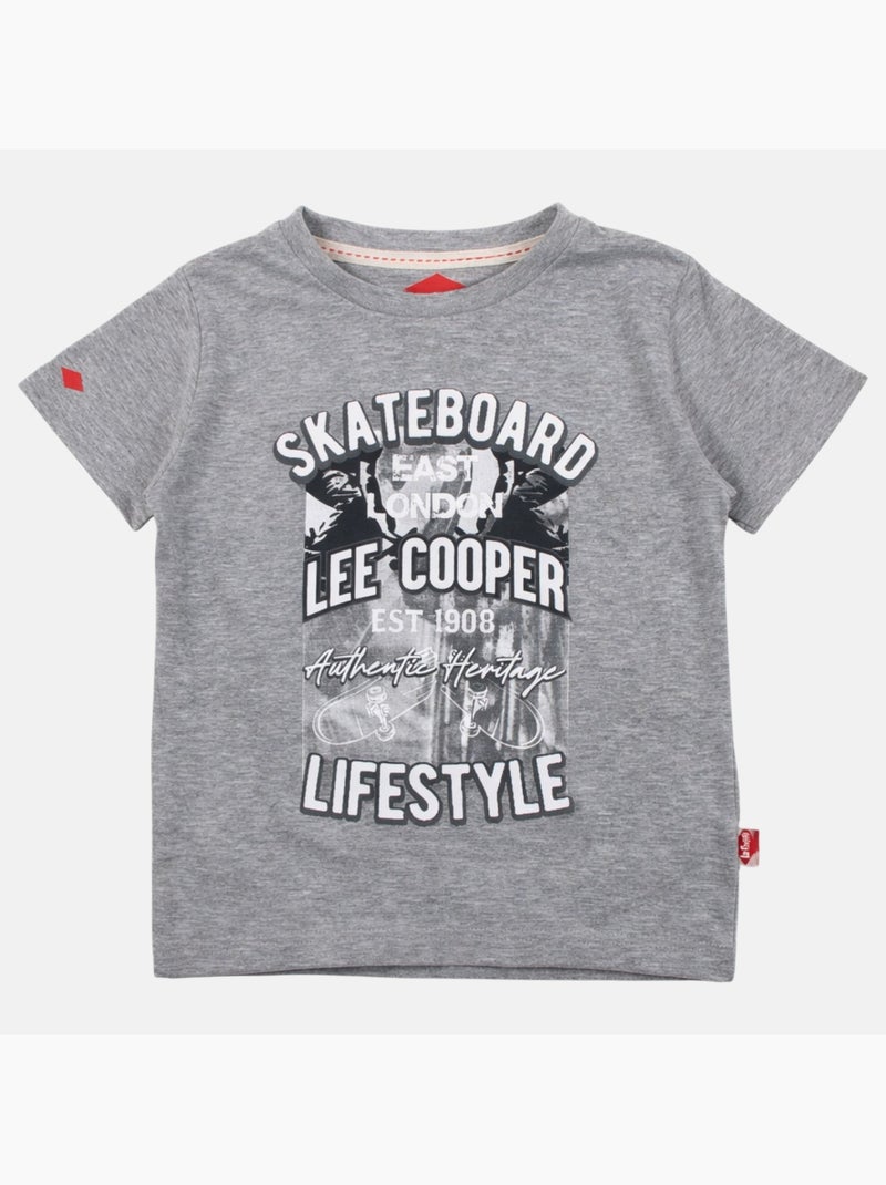 Lee Cooper - T-shirt manga curta  menino Cinza - Kiabi
