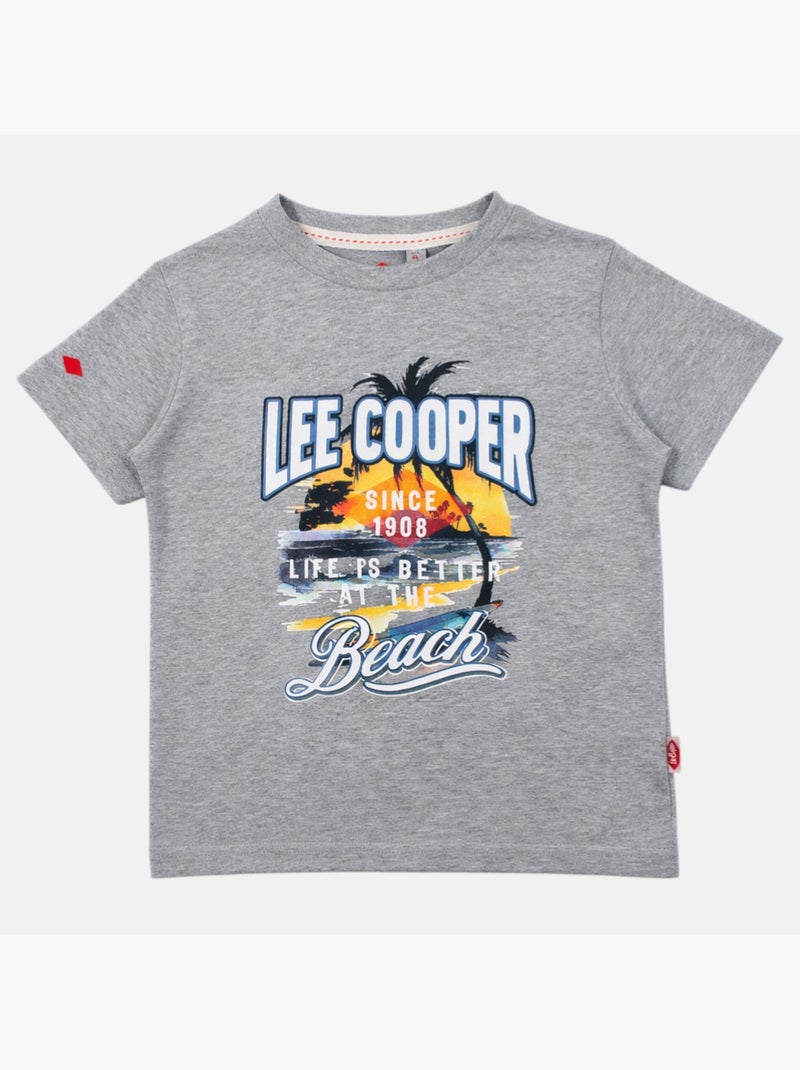 Lee Cooper - T-shirt manga curta  menino Cinza - Kiabi