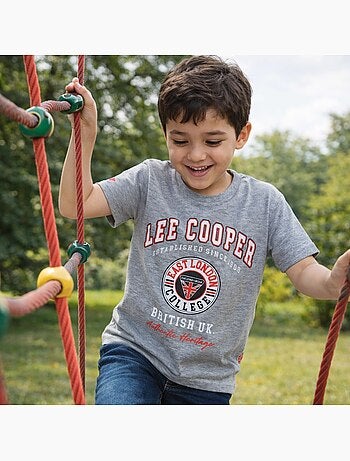 Lee Cooper - T-shirt manga curta menino