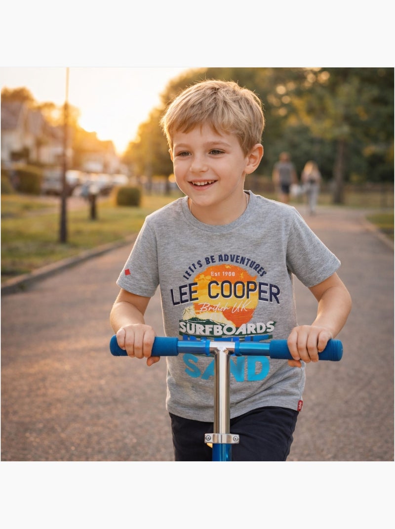 Lee Cooper - T-shirt manga curta  menino Cinza - Kiabi