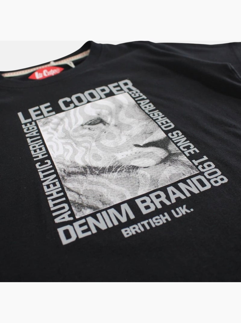 Lee Cooper - T-shirt manga curta  menino Preto - Kiabi