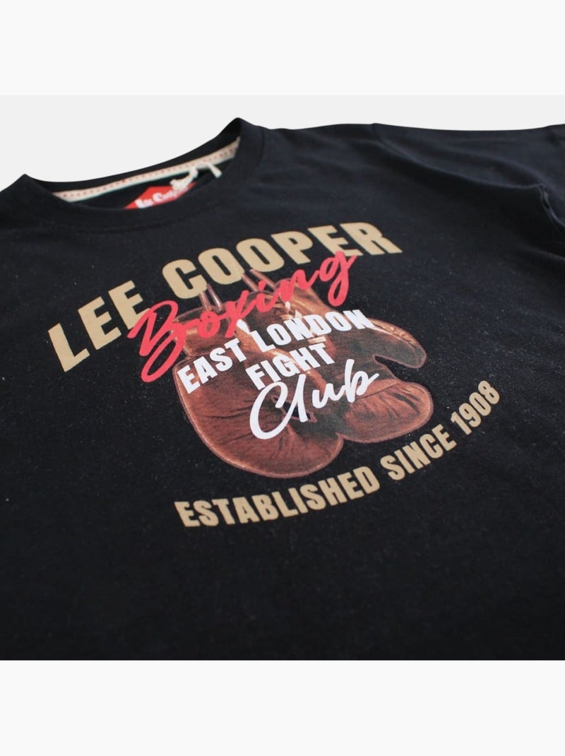 Lee Cooper - T-shirt manga curta  menino Preto - Kiabi