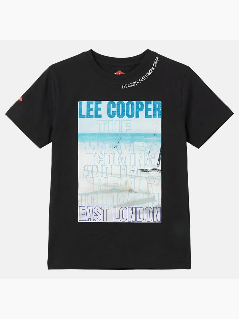 Lee Cooper - T-shirt manga curta  menino Preto - Kiabi