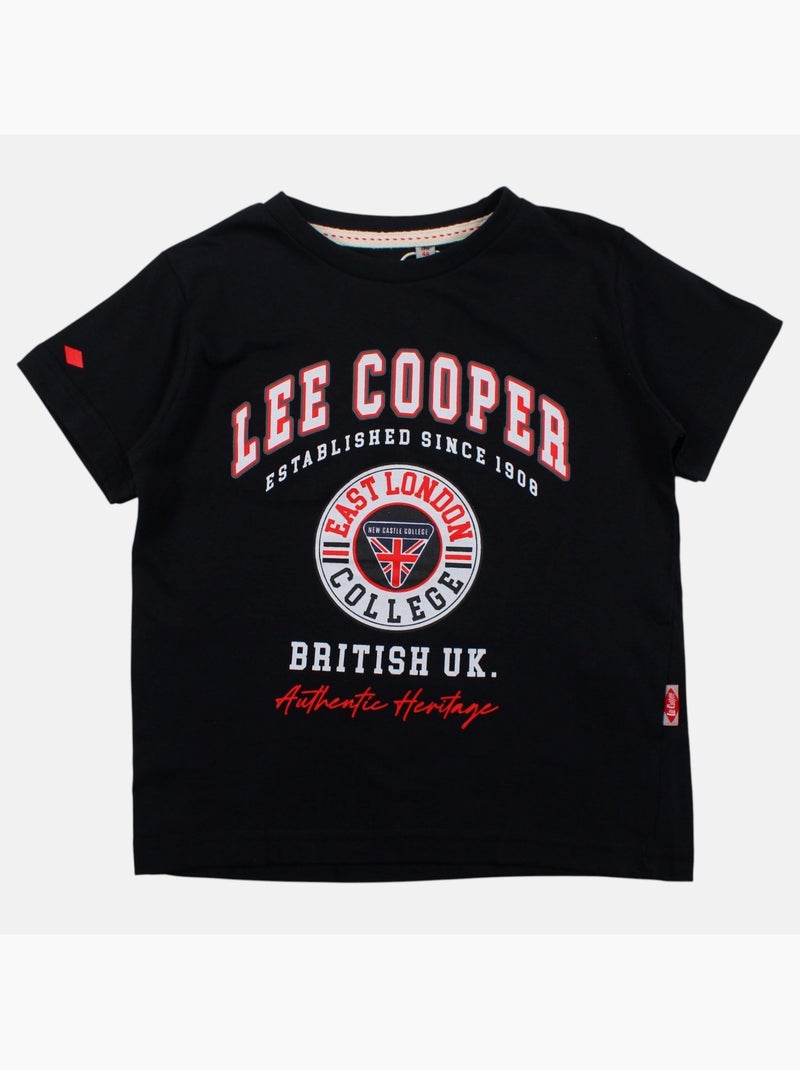 Lee Cooper - T-shirt manga curta  menino Preto - Kiabi
