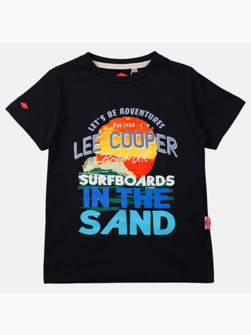 Lee Cooper - T-shirt manga curta  menino Preto - Kiabi
