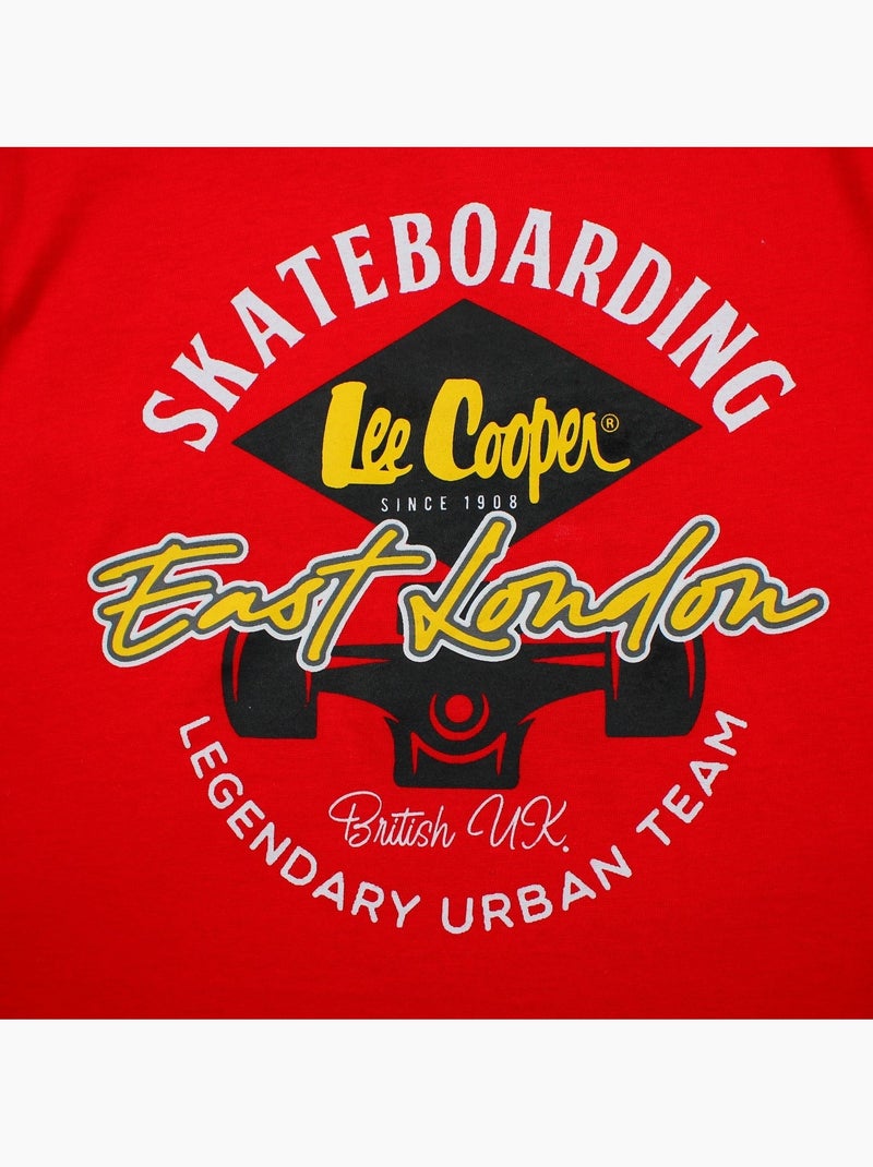 Lee Cooper - T-shirt manga curta  menino Vermelho - Kiabi