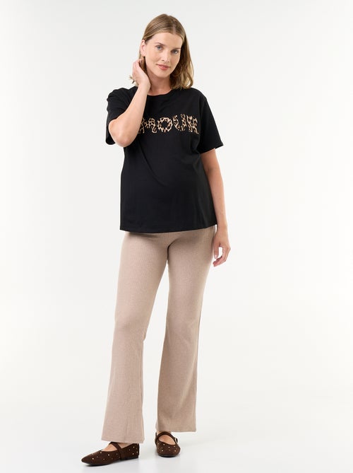 Legging bootcut de maternidade - Kiabi