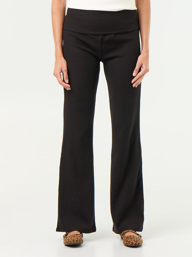 Legging bootcut de maternidade Preto - Kiabi