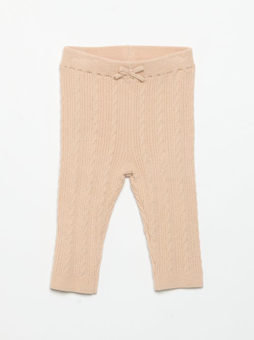 Legging com laço e tranças - Kiabi