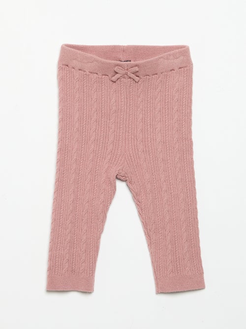 Legging com laço e tranças - Kiabi