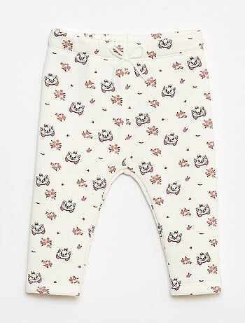 Legging com padrão integral 'Disney' em veludo