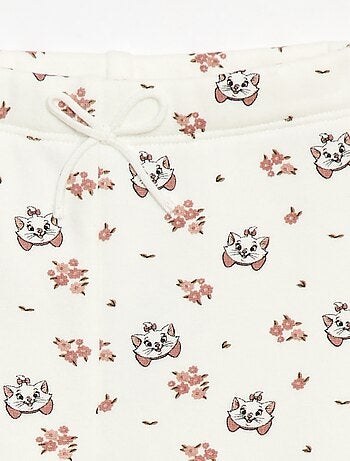 Legging com padrão integral 'Disney' em veludo