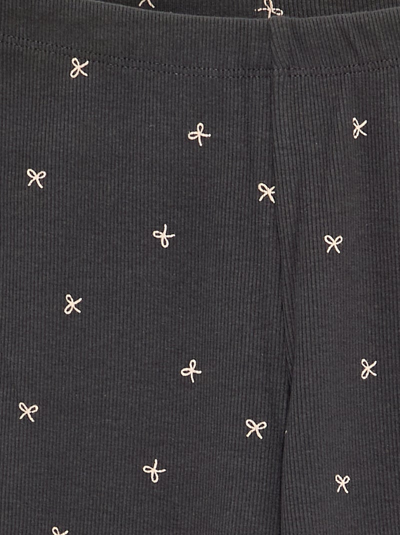 Legging comprida com padrão Cinza - Kiabi