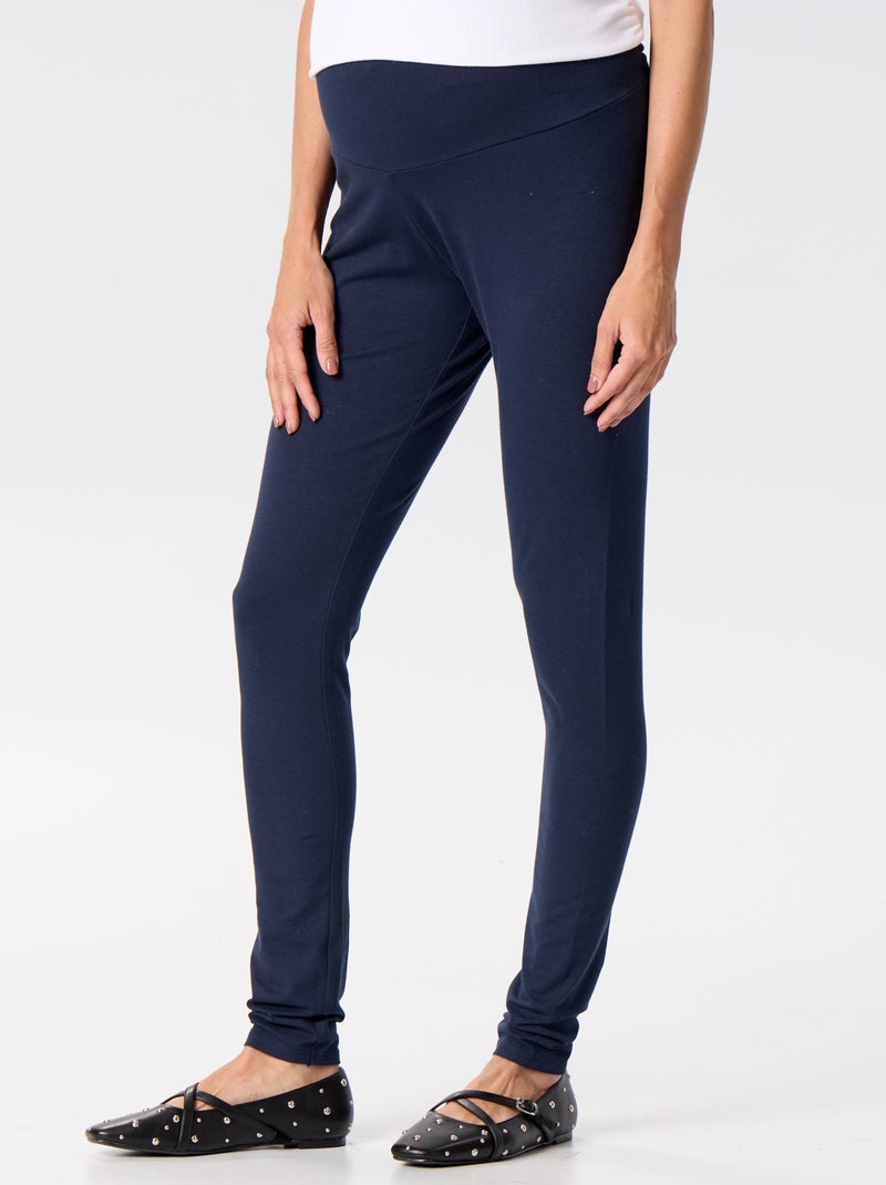 Legging comprida sem costuras Azul - Kiabi