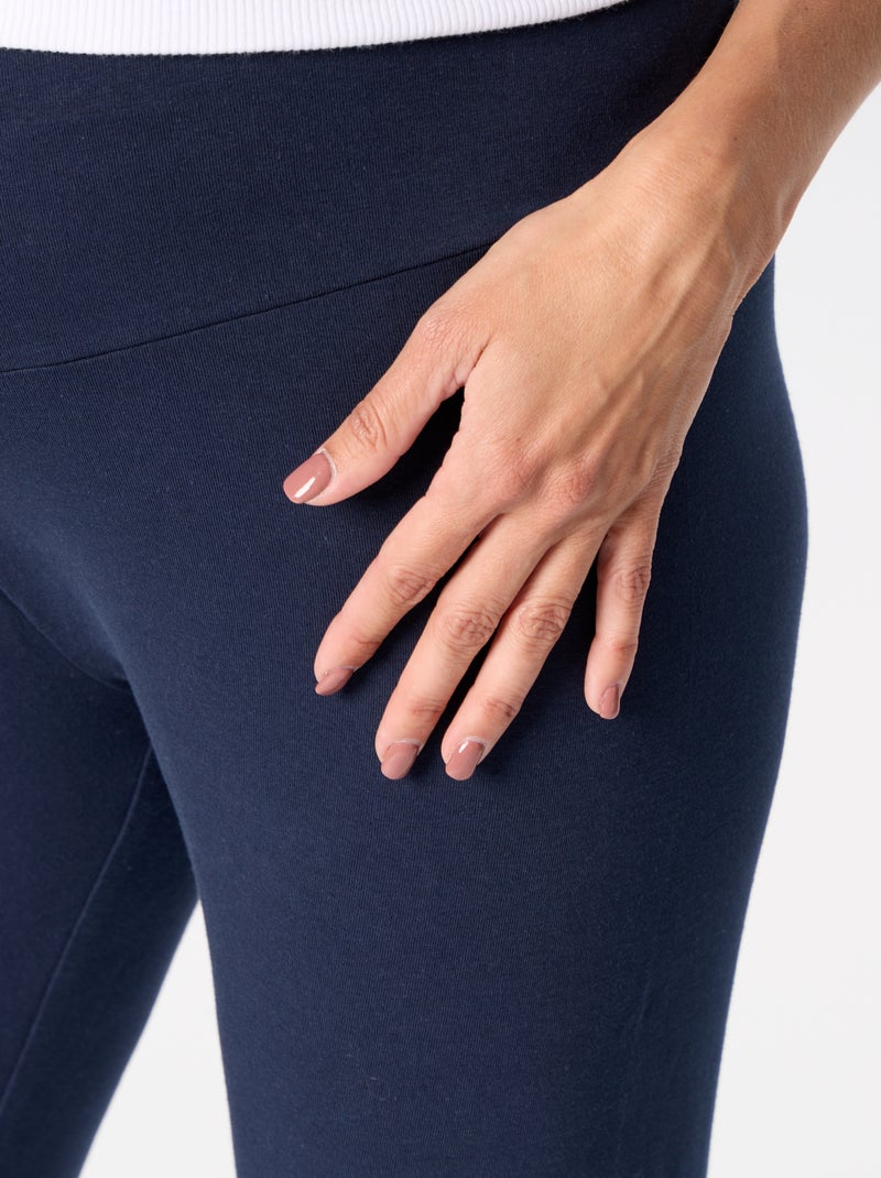 Legging comprida sem costuras Azul - Kiabi