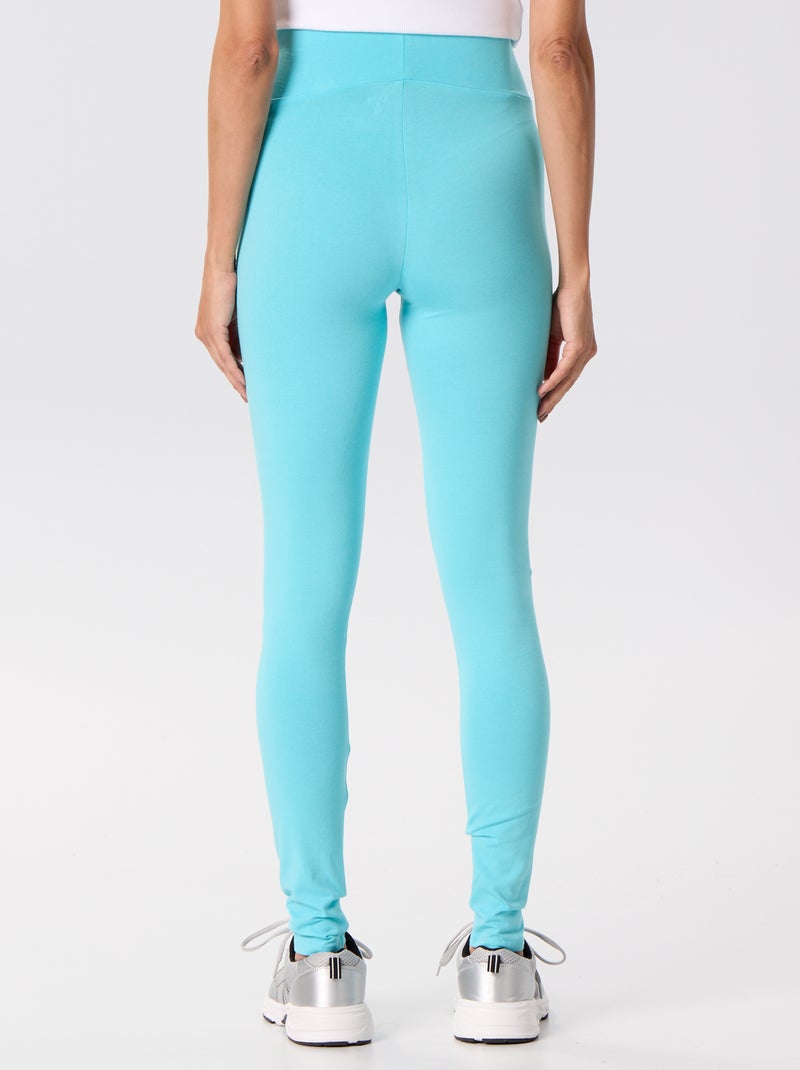Legging comprida sem costuras Azul - Kiabi