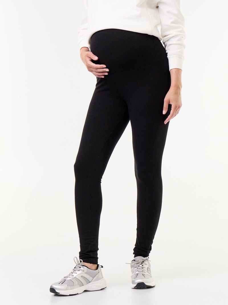 Legging comprida sem costuras Preto - Kiabi