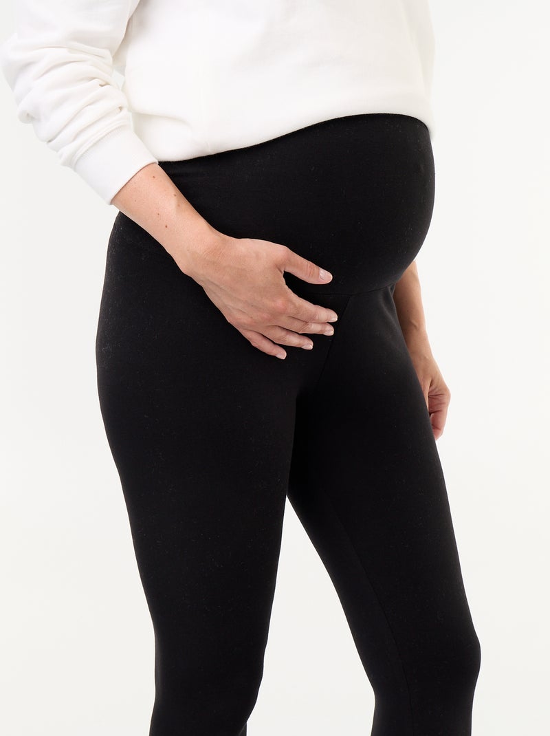 Legging comprida sem costuras Preto - Kiabi
