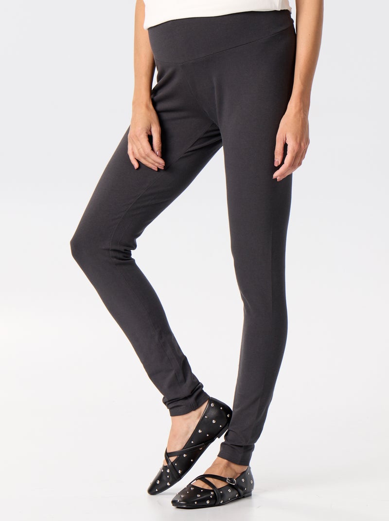 Legging comprida sem costuras Preto - Kiabi