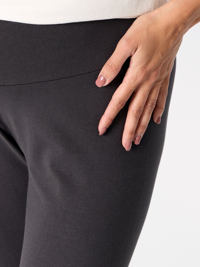 Legging comprida sem costuras Preto - Kiabi