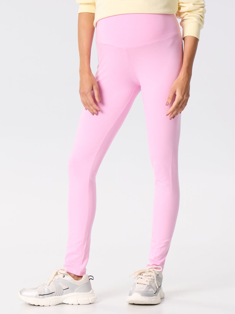 Legging comprida sem costuras Rosa - Kiabi