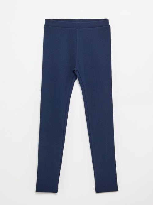 Legging comprido canelado liso - Kiabi