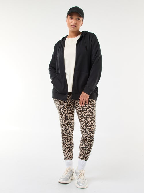Legging comprido com estampado de leopardo - Kiabi