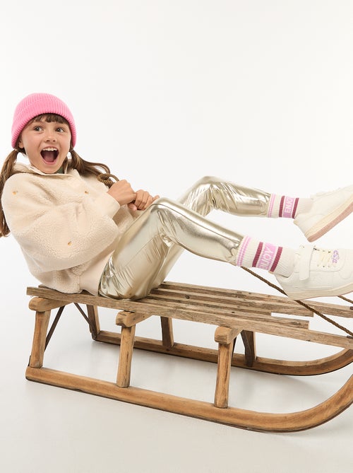 Legging comprido em imitação de couro - Kiabi