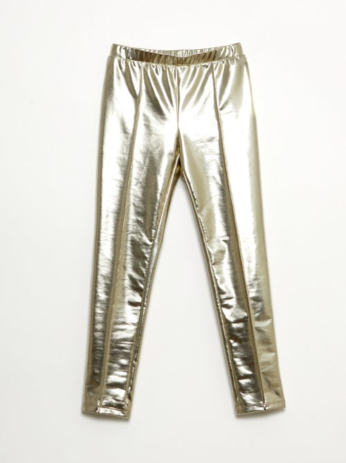 Legging comprido em imitação de couro - Kiabi