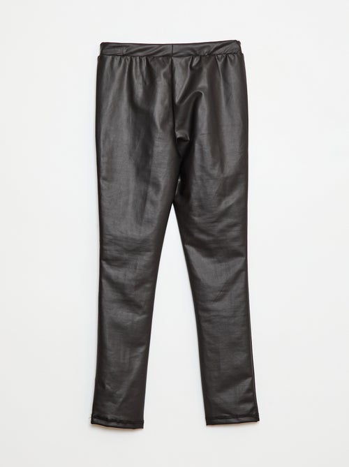 Legging comprido em imitação de couro - Kiabi