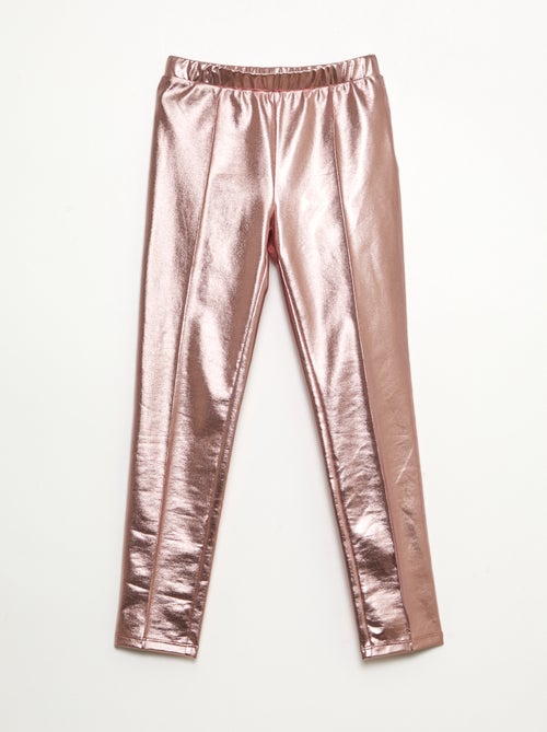 Legging comprido em imitação de couro - Kiabi