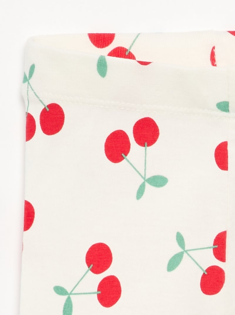 Legging comprido estampado Branco - Kiabi