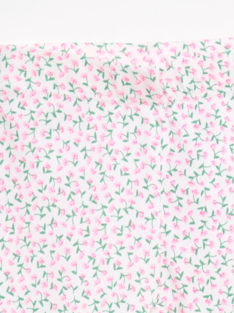 Legging comprido estampado Rosa - Kiabi