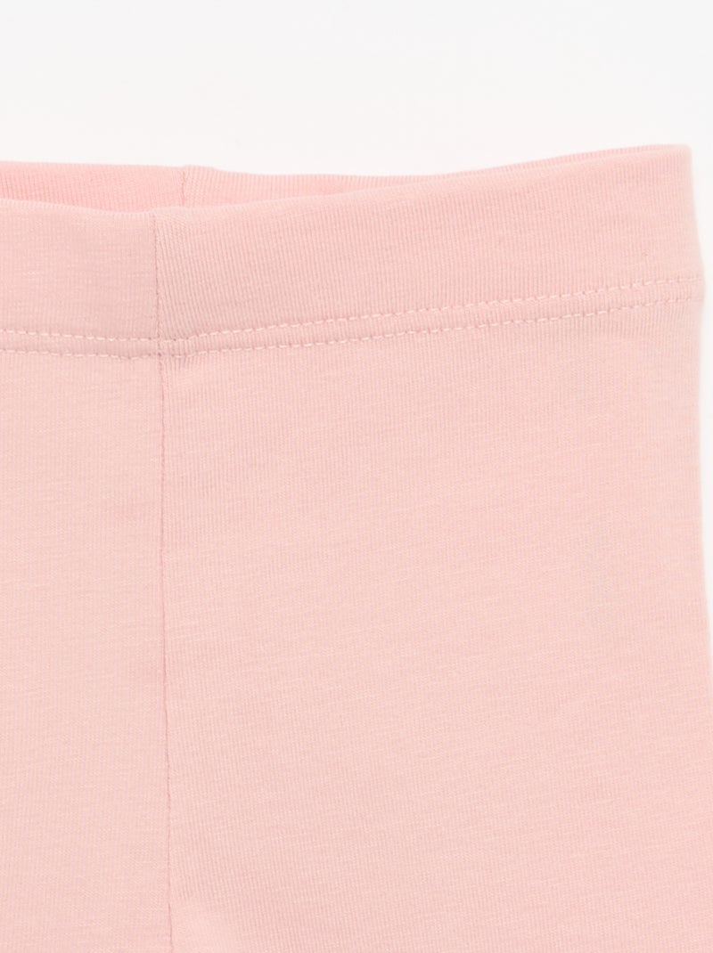Legging comprido liso Rosa - Kiabi