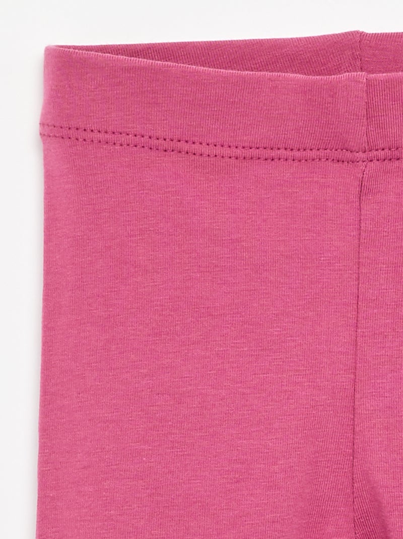 Legging comprido liso Violeta - Kiabi