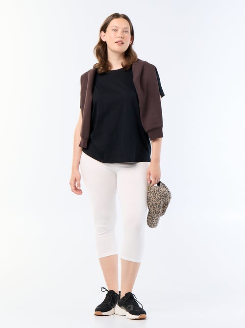 Legging curto de malha - Kiabi