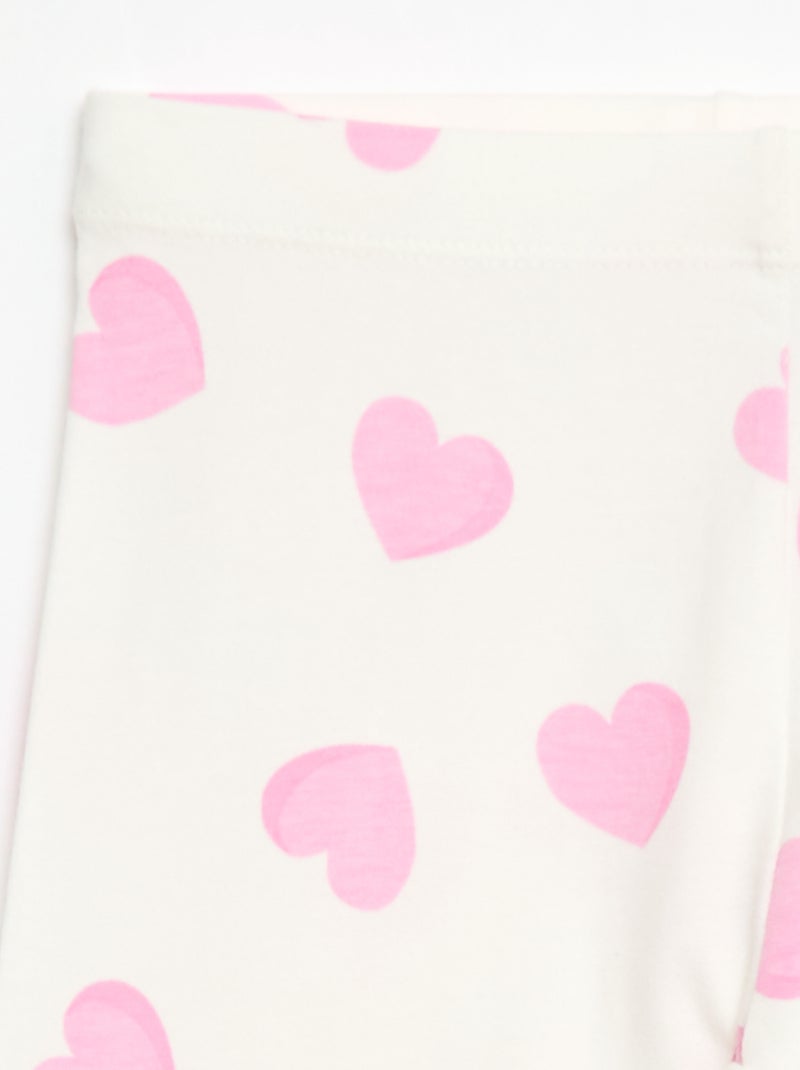 Legging curto estampado Rosa - Kiabi