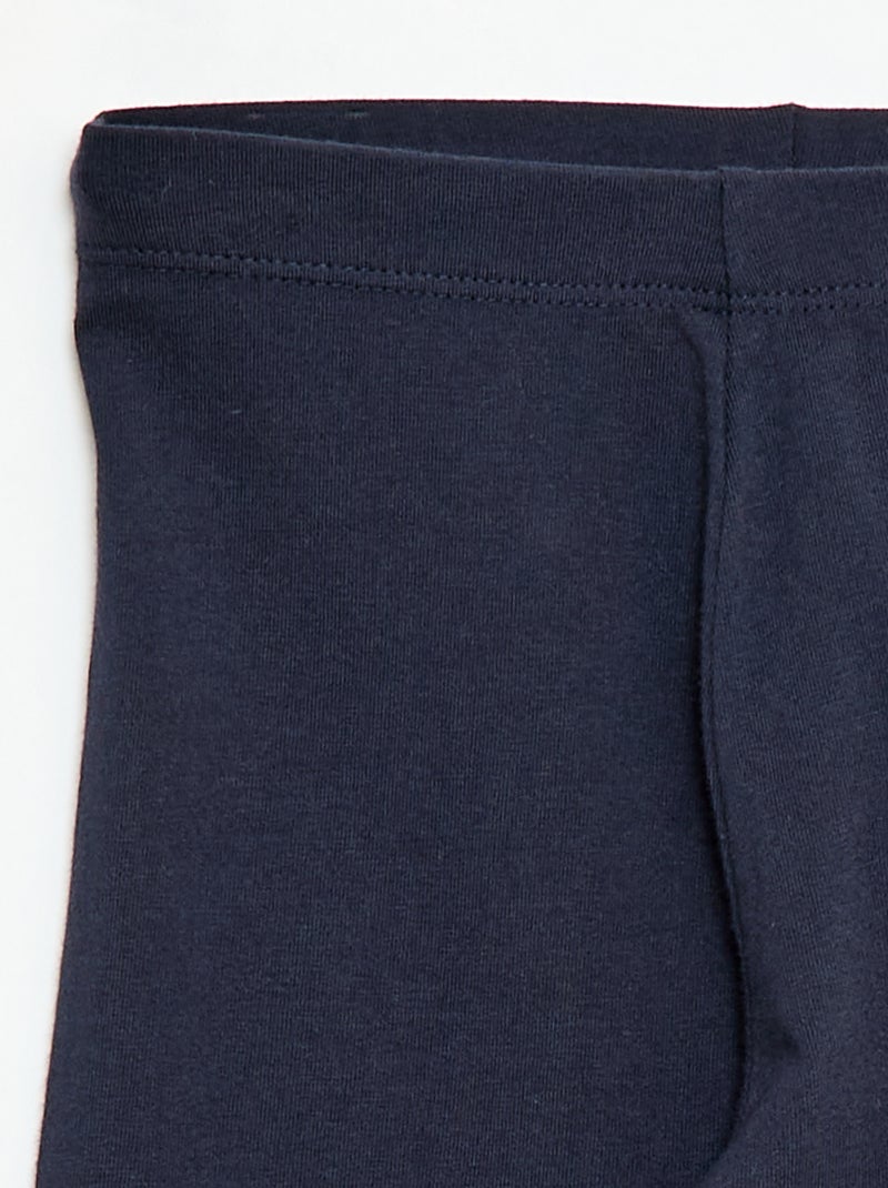 Legging curto liso Azul - Kiabi