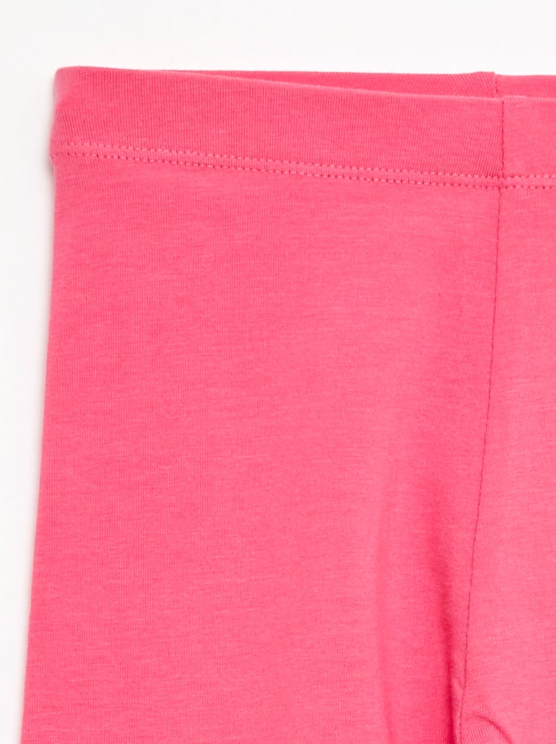 Legging curto liso Rosa - Kiabi