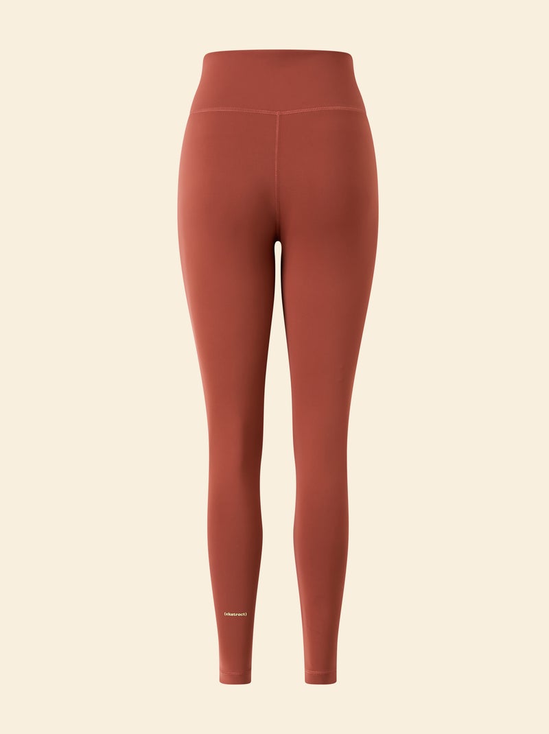 Legging de desporto cintura torcida - (ekstract) Castanho - Kiabi