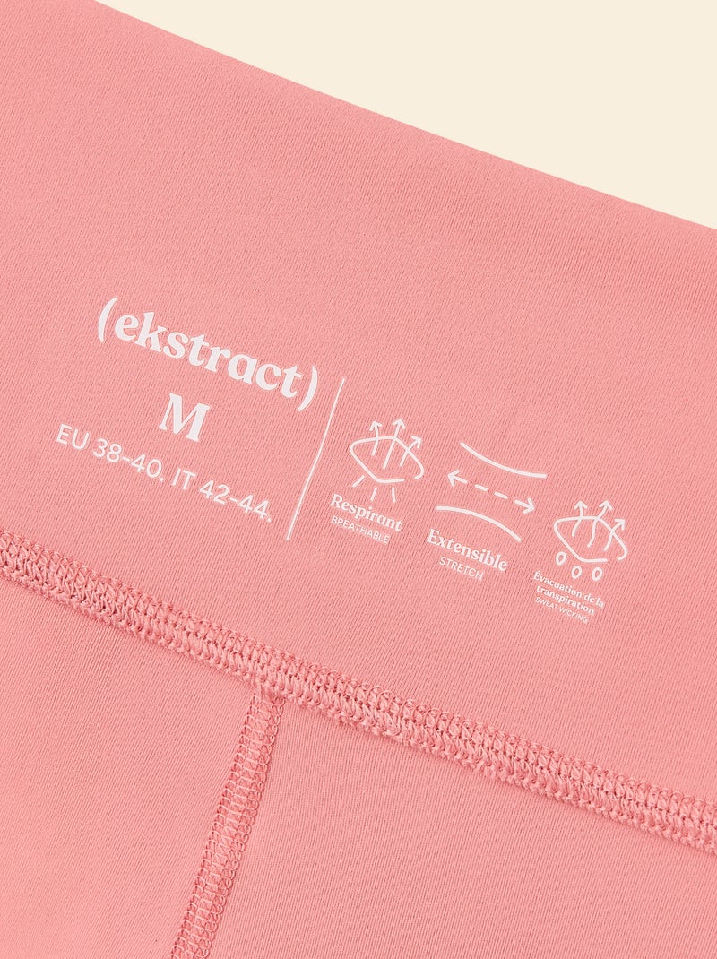 Legging de desporto cintura torcida - (ekstract) Rosa - Kiabi