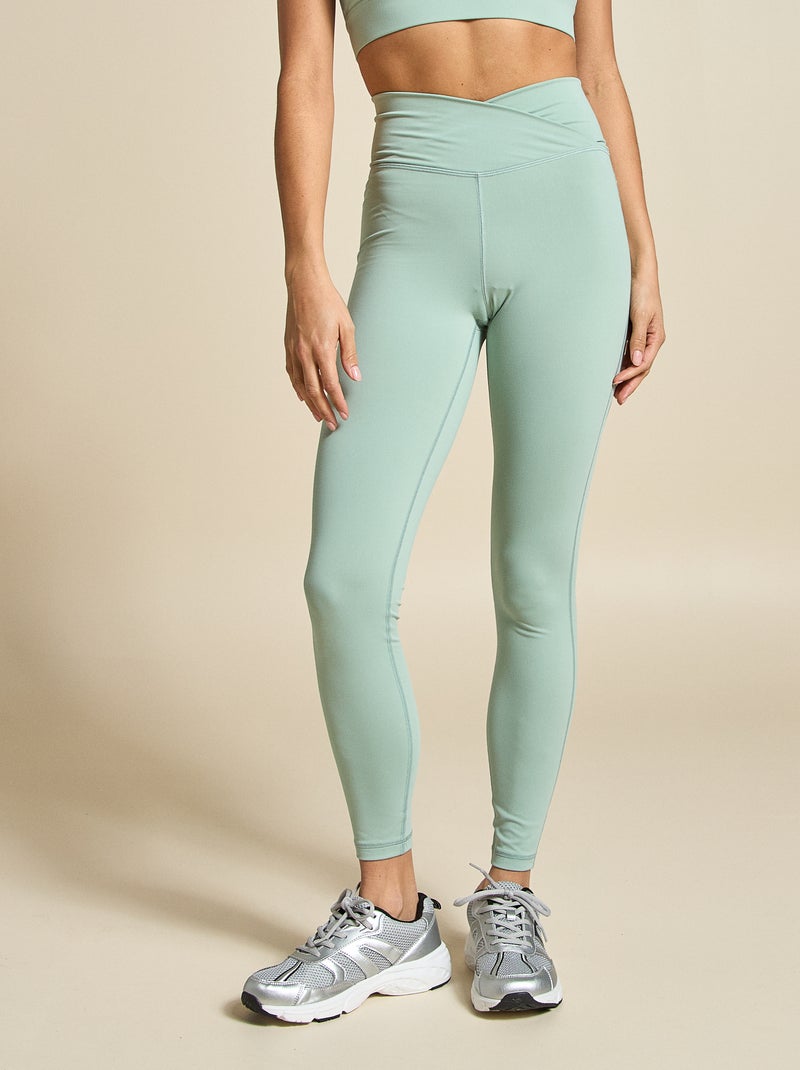 Legging de desporto cintura torcida - (ekstract) Verde - Kiabi