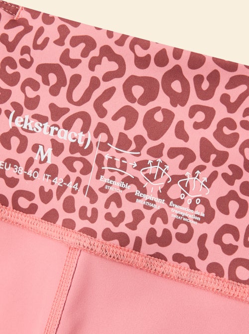 Legging de desporto com estampado de leopardo - (ekstract) - Kiabi