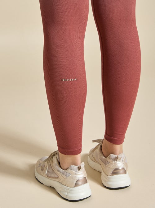 Legging de desporto em rib sem costuras - (ekstract) - Kiabi