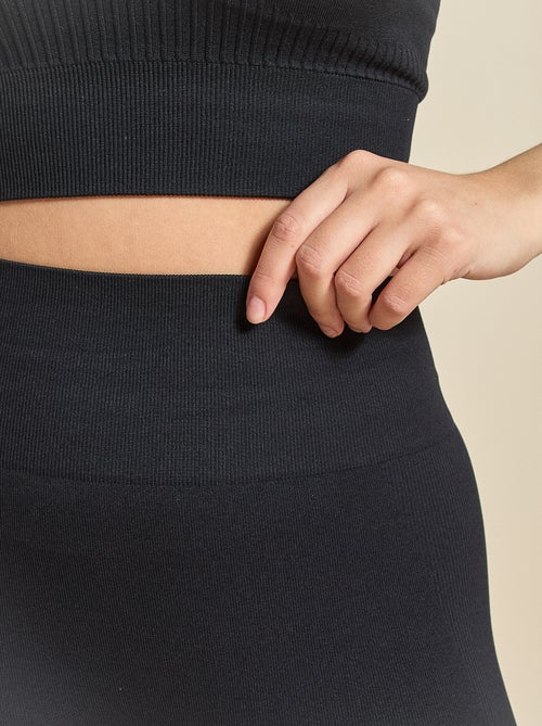 Legging de desporto em rib sem costuras - (ekstract) - Kiabi