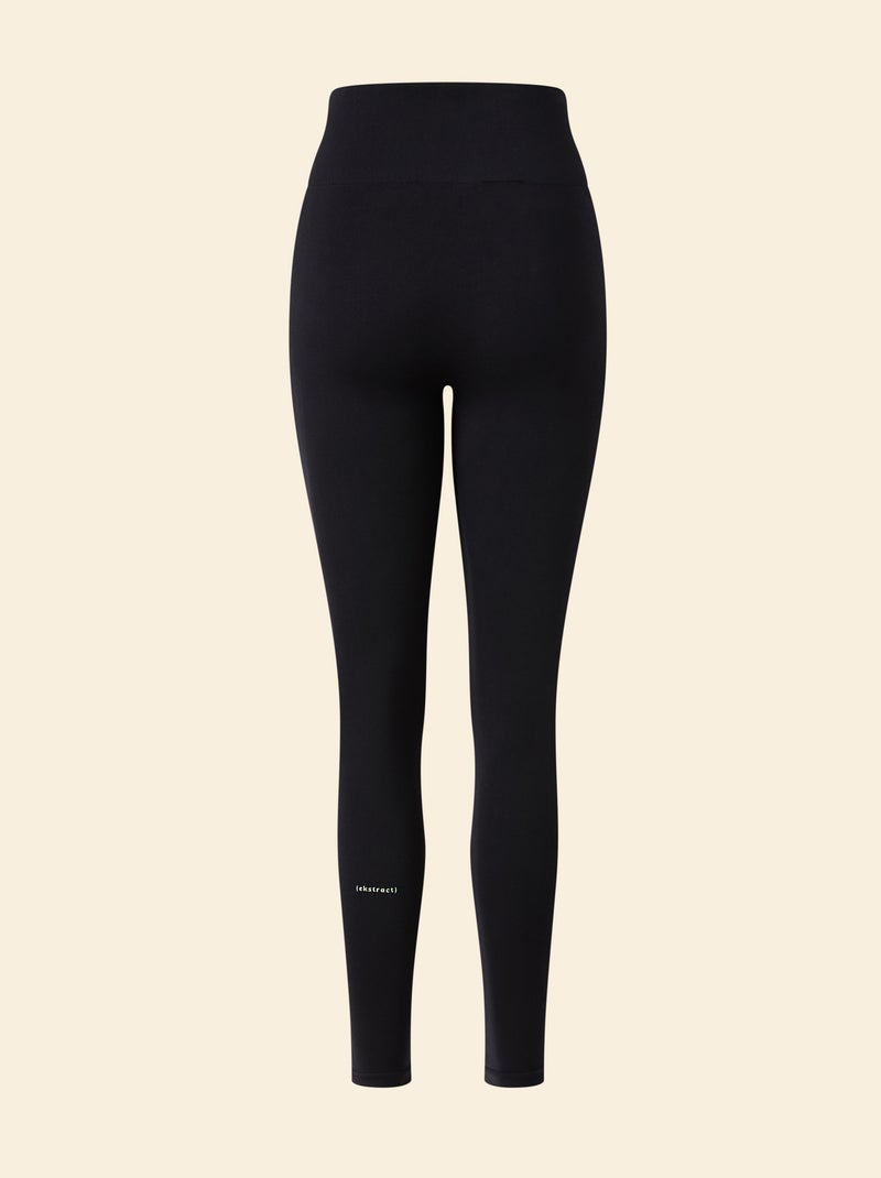Legging de desporto em rib sem costuras - (ekstract) Preto - Kiabi
